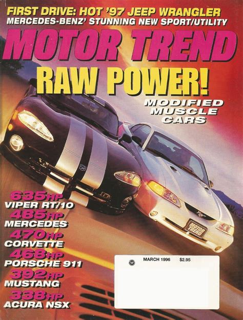motor trend car of the year 1999