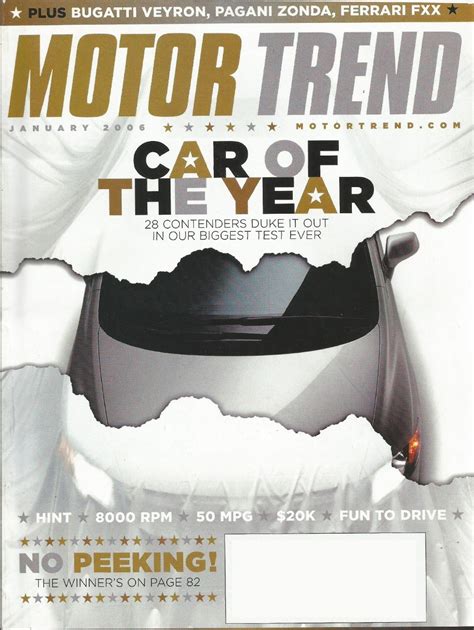 motor trend car of the year 2006