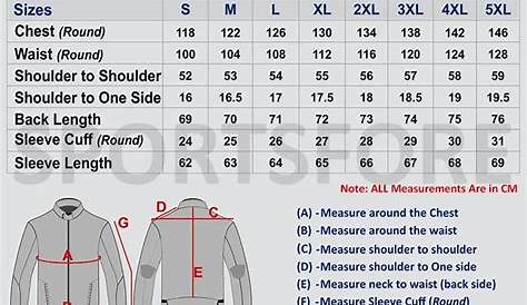 Rst Motorcycle Jacket Size Guide Reviewmotors.co