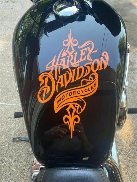 Harley Davidson gas tank STICKER TANK logo Decal motorcycle Etsy
