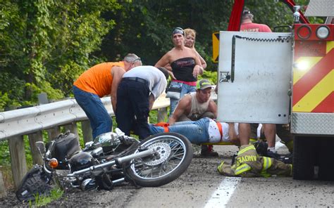 motorcycle accident today near bridge