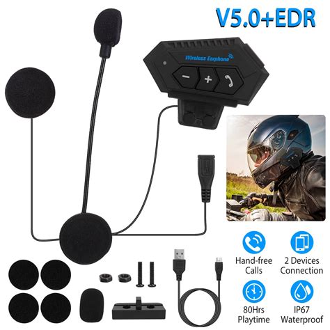 motorcycle bluetooth helmet headset