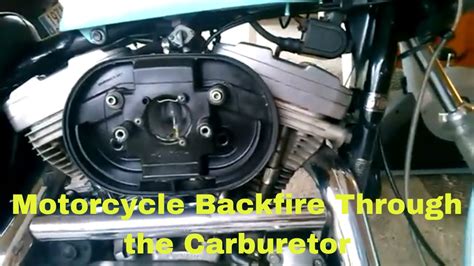 Motorcycle Carburetor Backfire