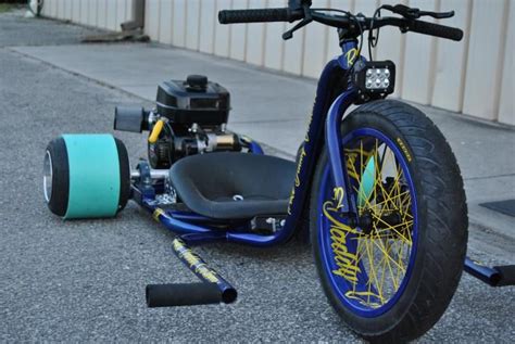 motorized drift trike street riding