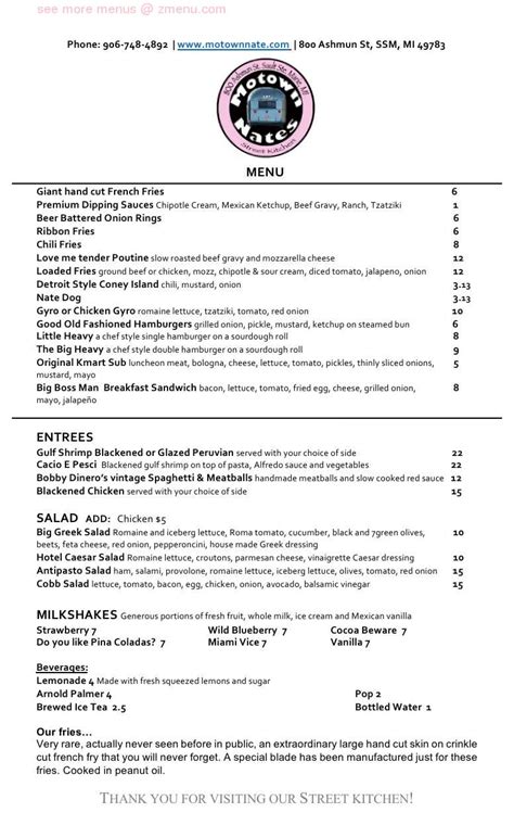 motown nates menu