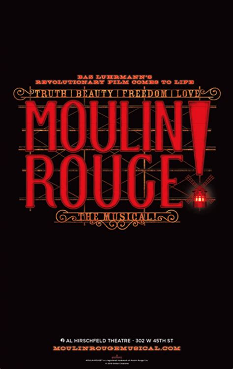 moulin rouge broadway poster