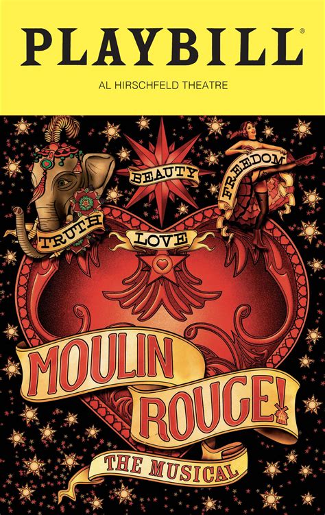 moulin rouge the musical playbill