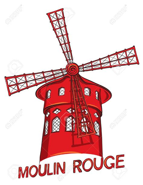moulin rouge windmill clipart