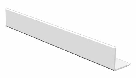 Moulure Dangle Pvc D'angle En PVC, 1/2" X 1/2" X 8', Transparent