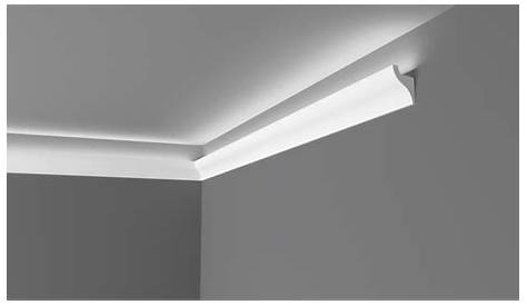 Rail pour plinthe LED, gris, H.4.24 x L.2.4 m x Ep.16.5 mm