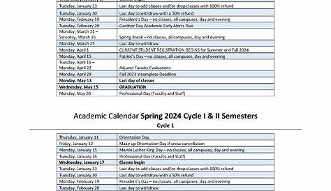 Mount Wachusett Community College Calendar