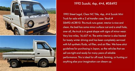 mount airy mini trucks