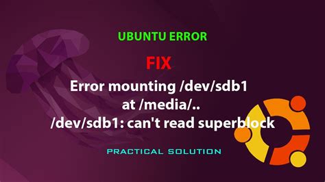 Mount Block Device /Dev/Sdb1 Is Write-Protected Mounting Read-Only
