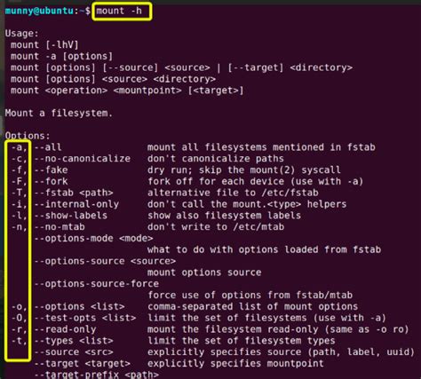 Mount Command Options In Linux With Examples
