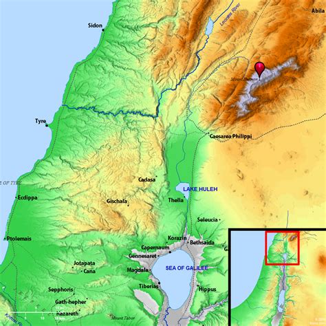 Mount Hermon Map