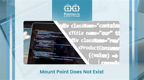 Mount Point Does Not Exist