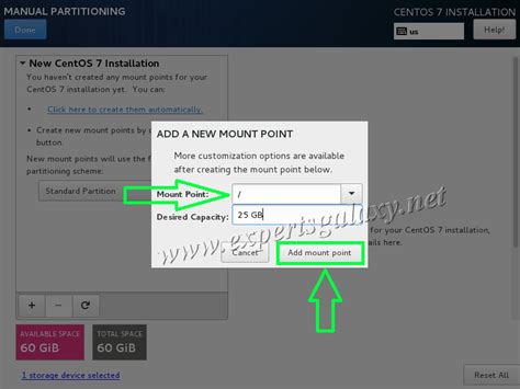 Mount Point For Centos 7