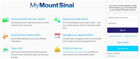 mount sinai login patient portal