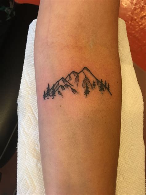Half sleeve tattoo, nature tattoo, trees tattoo, mountain tattoo in 2020 Tattoos, Tree sleeve