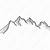 mountain line drawing vector