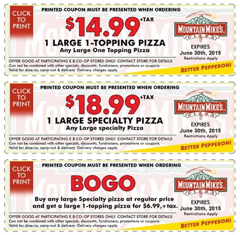 Mountain Mike's Coupon – Get Your Pizza For Less!