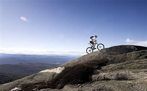 mountain biking uphill