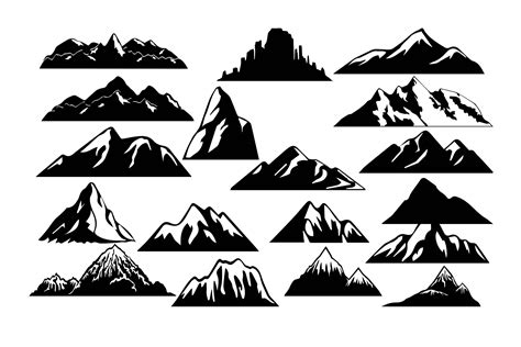 mountain skyline clip art