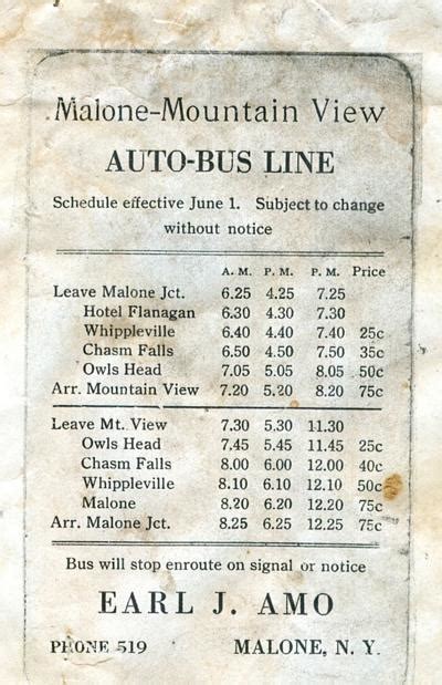 mountain view bus schedule