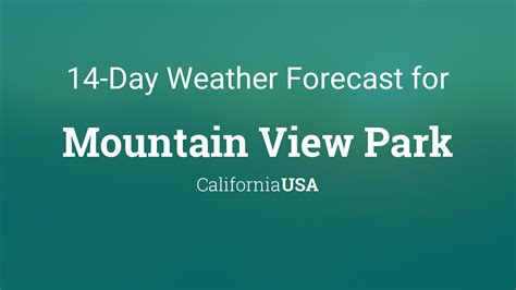 mountain view ca weather today