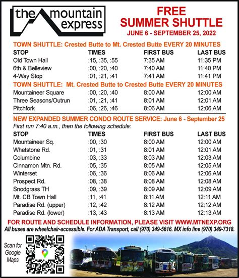 mountain view shuttle schedule