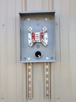 Mounting Electrical Meter Socket On Metal Building
