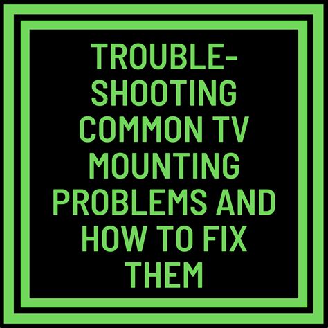 Mounting Problems