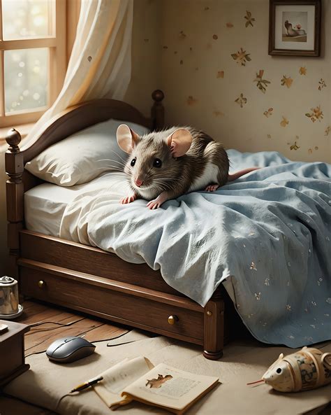 Little mouse on bed YouTube