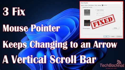 Mouse Pointer With Scroll Bar