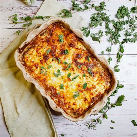 moussaka with creme fraiche