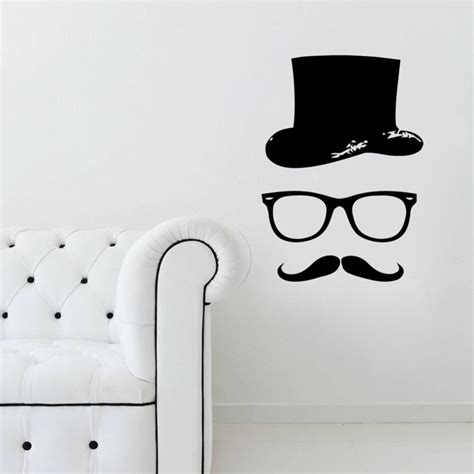 moustache room decor