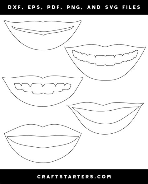 Mouth Shape Template Printable