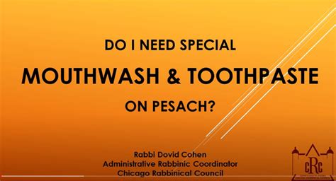 mouthwash kosher passover certification