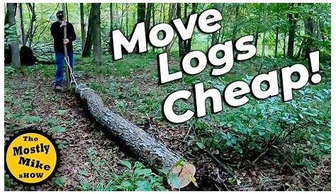 How to move heavy logs by hand YouTube