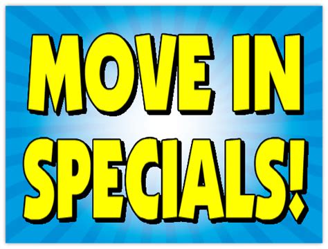move-in specials
