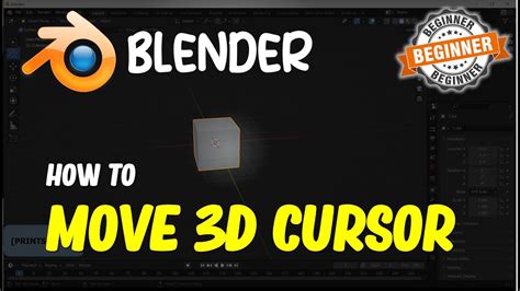 How to move 3D cursor in Blender And other tricks! iMeshh
