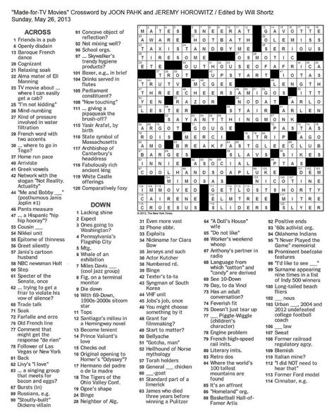 NYT Mini Crossword Daze Puzzle