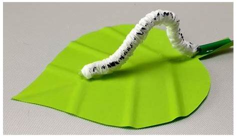 Moving Caterpillar On Leaf Craft Diy Ll Easy Tutorial For Beginners