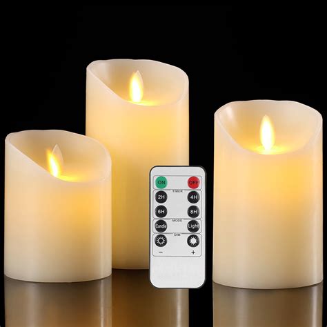 moving flame candles with timer