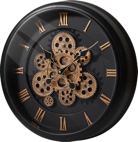Moving Gear Mechanical Wall Clock