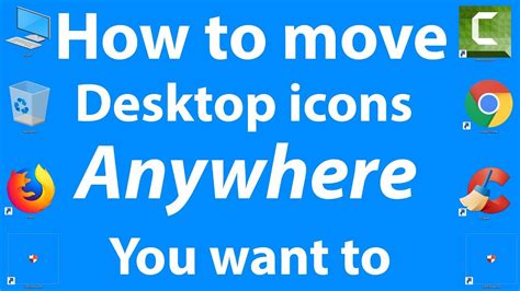 moving icons on desktop