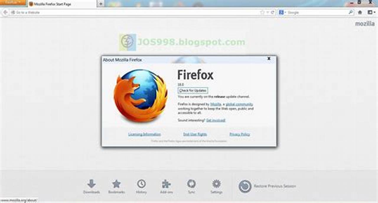 Mozilla firefox versi lama