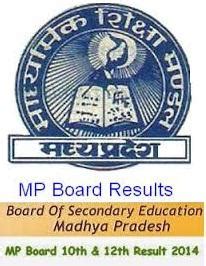 mp board result 2014