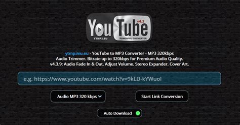mp3 converter 320kbps youtube