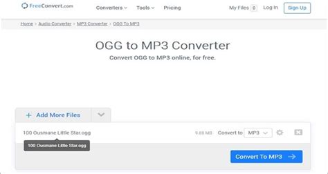 mp3 to ogg online converter